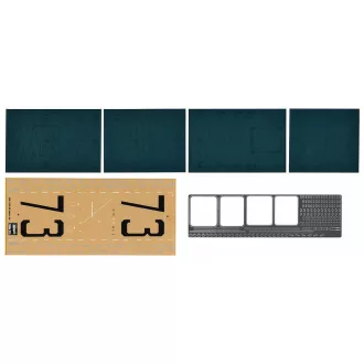   Hasegawa QG46 USS Gambier Bay Wooden Deck - makett feljavító készlet
