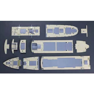   Hasegawa QG51 NYK Line Hikawa Maru Wooden Deck - makett feljavító készlet