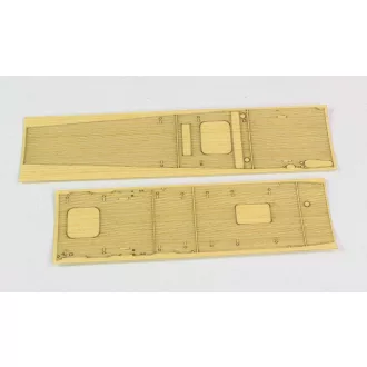   Hasegawa QG52 Wooden deck for aircraft carrier Akagi - makett feljavító készlet