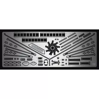   Hasegawa QG55 Nakajima E8N Detail Etching Parts - fotómaratott kiegészítő