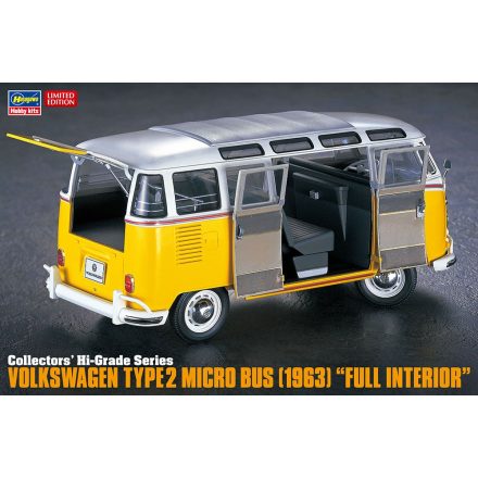 Hasegawa Volkswagen Type2 Micro Bus (1963) "Full Interior" makett