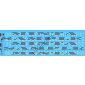 HAD Német II.VH-s toronyszámok matrica part 12