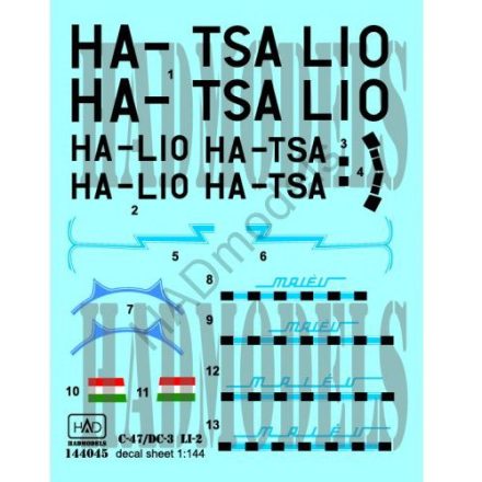 HAD C-47/LI-2 MALÉV (HA-TSA, HA-LIO) Eastern Express