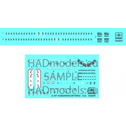 HAD A-319 Hungarian Air Force matrica