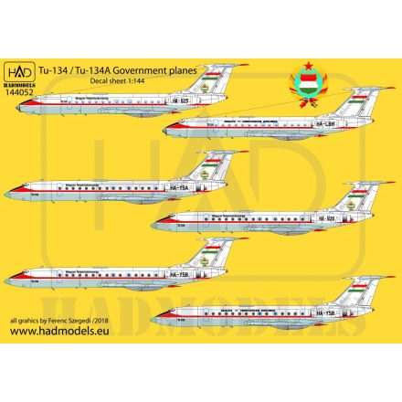 HAD Tu-134 / Tu-134A kormánygépek