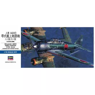   Hasegawa Mitsubishi A6M3 Zero Fighter Type 22/32 - katonai repülő makett