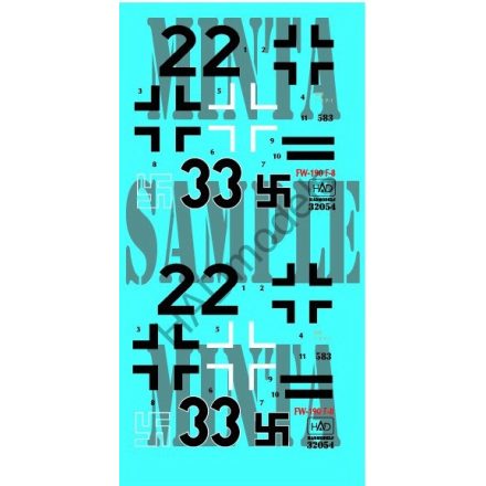 HAD FW 190 F-8 ( German black 22, 33)