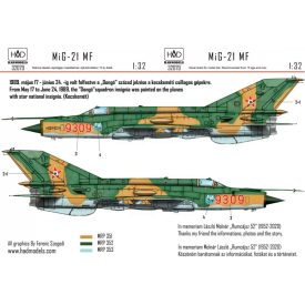   HAD MiG-21 MF 9309 ”Dongó” Századjelzéses Csillagos felségjellel matrica