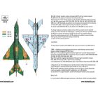 HAD MiG-21 MF 9309 ”Dongó” Századjelzéses Csillagos felségjellel matrica