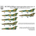 HAD MiG-21 MF/UM Magyar Légierő jelzései matrica