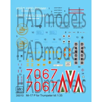 HAD Mi-17 P decal sheet for Trumpeter kit matrica