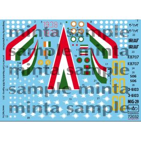 HAD Mig-29 (Hun1938-1998jubileum; IndiaKB707; Iran36103)