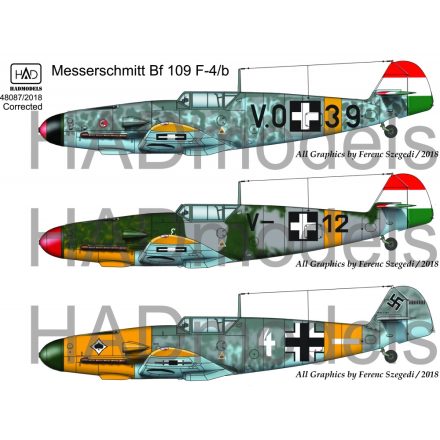 HAD Messerschmitt Bf 109 F-4/b matrica - Modellfutár | Maket