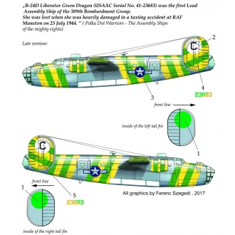 HAD B-24 Green Dragon matrica 1:48
