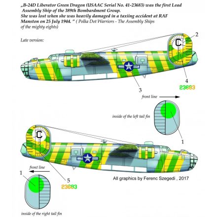 HAD B-24 Green Dragon matrica 1:48
