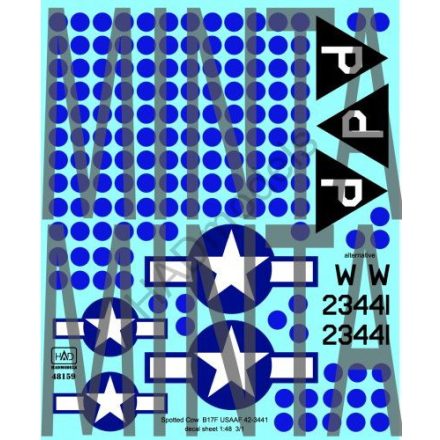 HAD B-17F spotted Cow USAAF