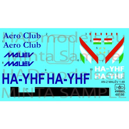 HAD AN-2 MALÉV új festés matrica