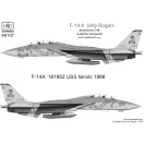 HAD F-14A VF-84 Jolly Rogers low visibility USS NIMITZ matrica