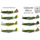 HAD Captured MiG-3 matrica