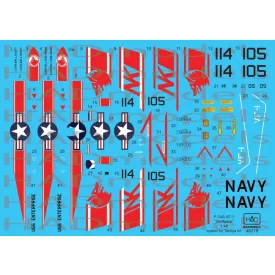 HAD F-14A VF-1 Wolfpack USS Enterprise matrica