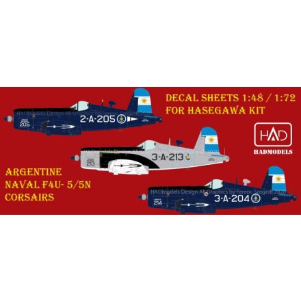 HAD F4U-5N/NL Argentine Naval Corsairs matrica