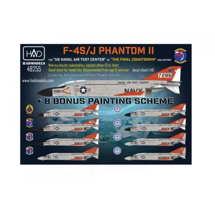 HAD F-4S/J Phantom II US NAVAL Air Test Center ” The final Countdown” matrica