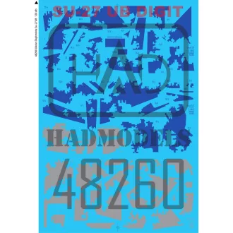 HAD Su-27 UB Ukrainian digital camouflage matrica