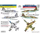 HAD WAR LOSSES - Ukrainian and Russian destroyed SU-25s matrica