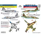 HAD WAR LOSSES - Ukrainian and Russian destroyed SU-25s matrica