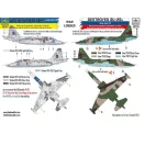 HAD WAR LOSSES - Ukrainian and Russian destroyed SU-25s matrica