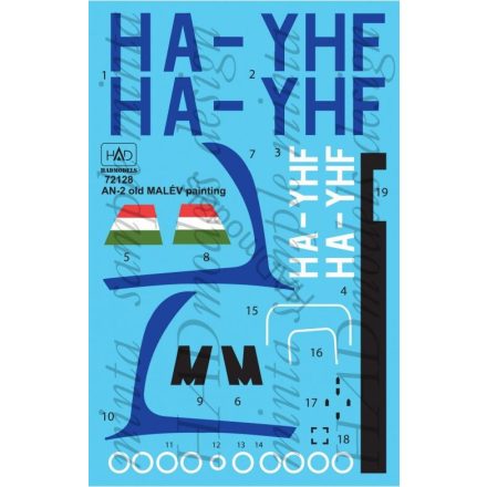 HAD AN-2 régi MALÉV festés