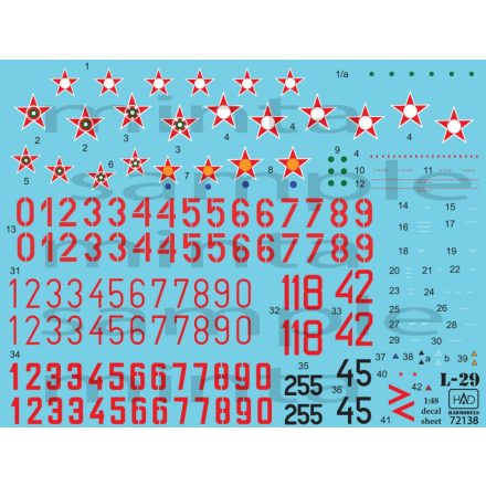 HAD L-29 Decal sheet