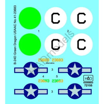HAD B-24D Green Dragon USAAC No. 41-23683