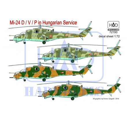 HAD Mi-24D/V/P Magyar szolgálatban matrica 1:72