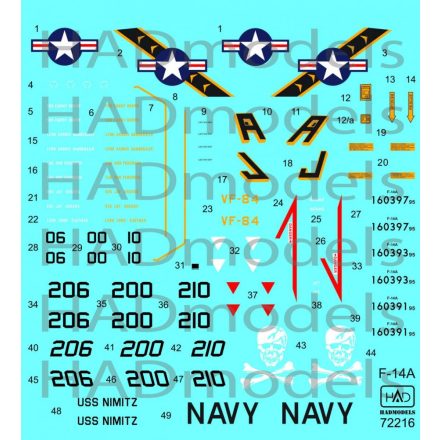 HAD F-14A Jolly Rogers USS Nimitz matrica