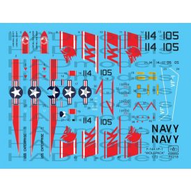 HAD F-14A VF-1 Wolfpack USS Enterprise matrica
