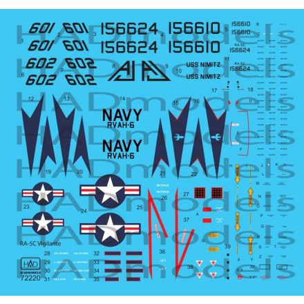 HAD RA-5C Vigilante "USS NIMITZ" Part 3 matrica