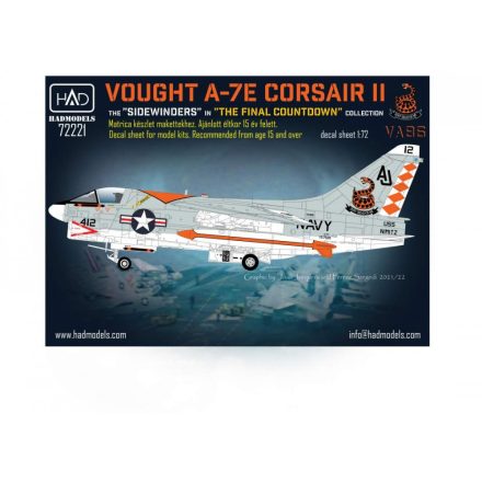 HAD A-7E Corsair VA-86 ”Sidewinders” in ”The final countdown” matrica