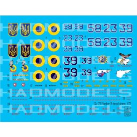 HAD Ukrainian Su-27 P1M Flanker B Digit Camouflage matrica