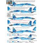 HAD Ukrainian Su-27 P1M Flanker B Digit Camouflage matrica