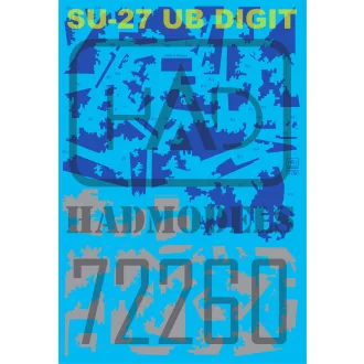 HAD Su-27 UB Ukrainian digital camouflage matrica