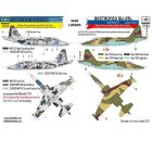 HAD WAR LOSSES - Ukrainian and Russian destroyed SU-25s matrica 1:72
