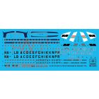 HAD Tu-134 Tu-134 A Tu-134 - A-3 MALÉV 70'-80'-as évek DRY-WATER matrica