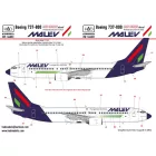 HAD  Boeing 737-800 MALÉV  DRY-WATER matrica