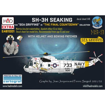 HAD SH-3H Seaking ”Final Countdown” movie collection Extended version decal 1:48