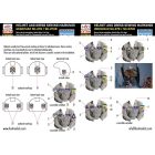 HAD Ukrainian Su-27B/UB sewing patches and Helmet markings decal 1:72