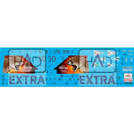 HAD JAS-39 Gripen Tigermeet 2023 HUNAF matrica 1:72