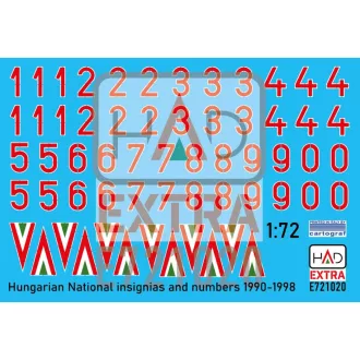   HAD Hungarian National Insignias and numbers 1990-1998 matrica