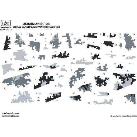 HAD Su-25 Ukrainian Digital Camouflage maszkoló