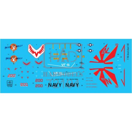 HAD F-14A VF111 Sundowners - Miss Molly matrica